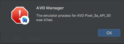 android emulator mac failed to install